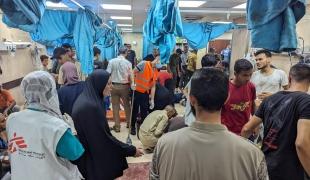 Hôpital Al-Aqsa, Deir Al-Balah, Gaza, samedi 9 juin 2024