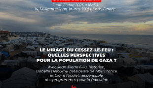 [Soirée / Discussion ] – Le mirage du cessez-le-feu : quelles perspectives pour la population de Gaza ? 