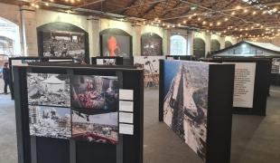 Aperçu de l'exposition de photo "We did what we could" sur Gaza à Bordeaux. 