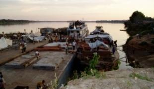 Les réfugiés ont traversé ce fleuve qui separe le Congo Brazzaville de la RD Congo (RDC).