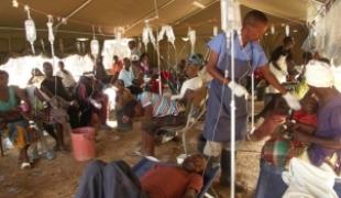 Zimbabwe janvier 2009. Centre de traitement du cholera de MSF à Kadoma.