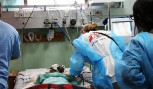 20 juillet 2014 : Kelly anesthésiste MSF vient d'être appelée aux urgences de l’hôpital Shifa