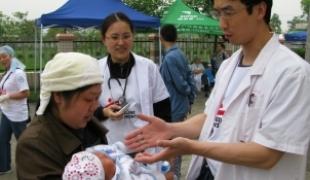Province du Sichuan 23 mai 2008. MSF intervient en urgence auprès des rescapés du séisme.