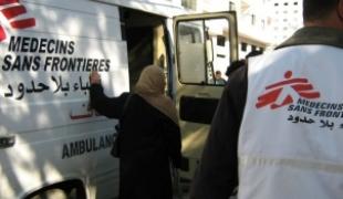 Ambulance MSF dans la bande de Gaza  Décembre 2007