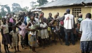 Une clinique mobile MSF dans le comté de Nimba au Liberia  Janvier 2011