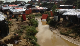 Le camp de Mainnerghona au Bangladesh octobre 2017.