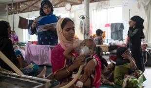 Clinique de MSF dans le camp de Kutupalong septembre 2017.