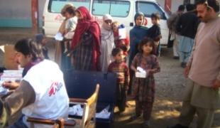 District de Swat juillet 2007. Clinique mobile de MSF.