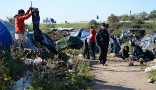 La Jungle de Calais photographiée le 30 septembre 2015.