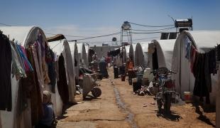 Camp de transit dans la province d'Alep