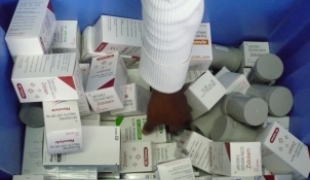 Programme MSF de traitement du sida à Chiradzulu Malawi avril 2009.