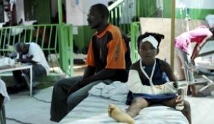 Hôpital MSF de Martissant Port au Prince le 21/01/2010.