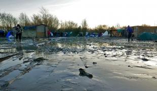 L'ancien camp de Grande Synthe photographié le 11 janvier 2016. Martin Plaut/MSF