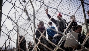 Dans un hotspot sur l'île de Samos le 28 mars. Guillaume Binet/MYOP