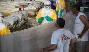 Centre de traitement de l'Ebola à Guéckédou en Guinée.