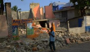 Dans les rues de Port au Prince en Haïti en mai 2011.