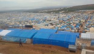 Un camp de déplacés à Atmeh dans la région d'Idlib dans le nord de la Syrie. MSF