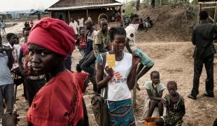 Les équipes de Médecins Sans Frontières proposent des soins de santé sexuelle et reproductive dans le camp de Bentiu, notamment aux victimes de violences sexuelles. Soudan du Sud. 2017.