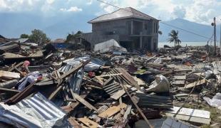 Indonésie le village de Talise détruit