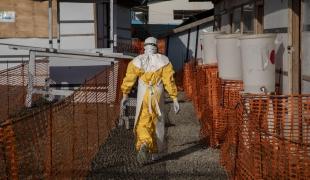 Centre de transit Ebola de MSF à Bunia, en RDC, juin 2019.