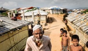 Dans les camp de réfugiés rohingyas de Kutupalong à Cox’s Bazar, au Bangladesh.