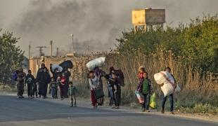 Urgence dans le Nord Est de la Syrie: des civils fuient Ras al-Ain