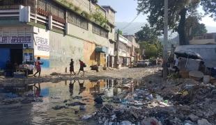 Dans les rue de Martissant, l'un des quartiers de Port-au-Prince