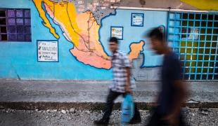 Migrants and Refugees in Mexico shelters
