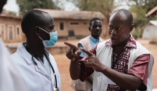 Formation à la prévention et au contrôle des infections dans le cadre de la pandémie de Covid-19 à Juba, au Soudan du Sud.
