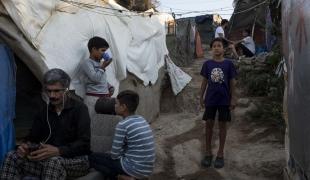 Yasin, 9 year-old boy in Moria