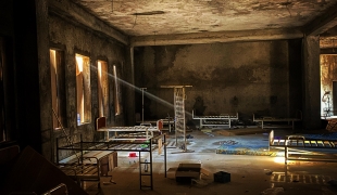 Une salle pillée dans l'hôpital général d'Adwa, dans la région du Tigré. Éthiopie.