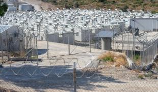 Le nouveau camp de Vathy à Samos. Grèce. 2021.