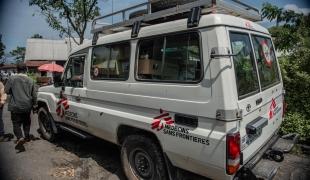 Photo d'illustration. Un véhicule MSF dans la province du Nord-Kivu. RDC. 2021.