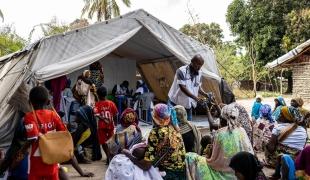 Une clinique mobile MSF dans le quartier Mondlane de la ville de Palma. Mozambique.