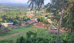 Vue de la ville de Mubende dans laquelle MSF soutien le ministère de la Santé d'Ouganda dans sa réponse à l'épidémie d'Ebola. 2022.