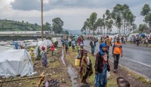 Vue de la route entre Goma et Rutshuru. République démocratique du Congo. 4 novembre 2022.