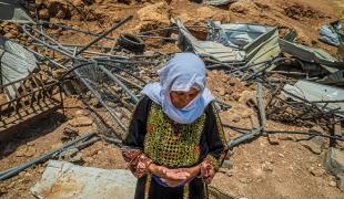 Safa, habitante de Masafer Yatta, a été témoin de la destruction de son domicile à deux reprises. 