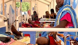 Centre de nutrition intensive dans l'hôpital d'Adré au Tchad