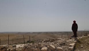 Vue de Masafer Yatta au sud d'Hébron. 2024.
