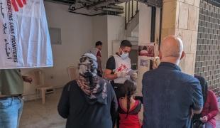 Clinique mobile MSF dans le centre-ville de Beyrouth, 2 octobre 2024
