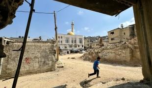 Vue du camp de réfugiés de Nur Shamps à Tulkarem. Octobre 2024. Cisjordanie. 