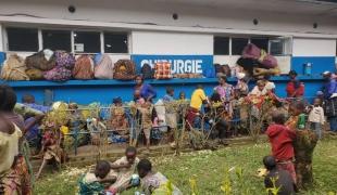 Afflux de personnes déplacées à l'hôpital général de référence de Masisi
