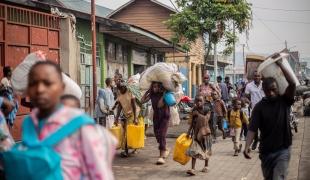 People fleeing the conflict in North and South Kivu