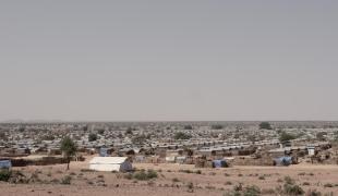 Vue du camp de réfugiés d'Aboutengue, au Tchad