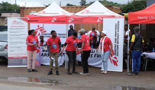 Lancement de la campagne de sensibilisation aux violences sexuelles, visant à mettre en avant l’accompagnement médical complet proposé aux victimes à la clinique Sitsandziwe (MSF).