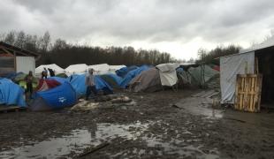 Le camp de Grande Synthe au 22 décembre 2015.