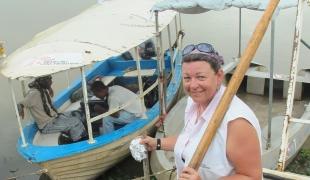 Kate dans le camp MSF de Mattar  Ethiopie 2012