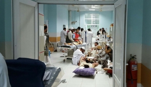 L'hôpital MSF de Kunduz.