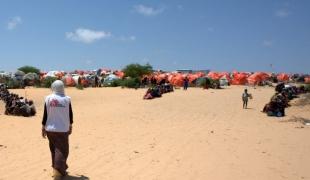 Camp de déplacés à Mogadiscio