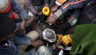 Des migrants bloqués au Maroc en décembre 2012. Anna Surinyach